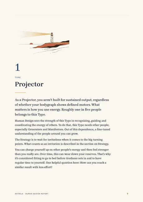 Page 9: the chapter on the Projector Type