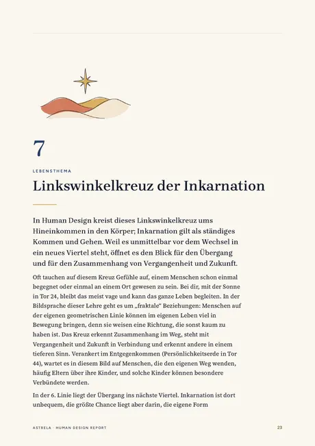 Seite 23: das Kapitel über das Inkarnationskreuz